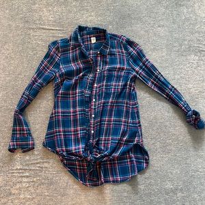 Maternity Plaid Shirt